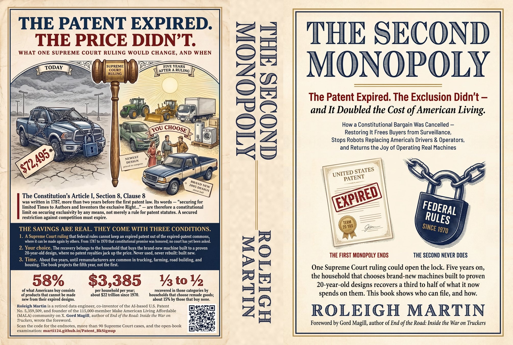 The complete cover wrap: back cover on the left, spine in the middle, front cover on the right.
